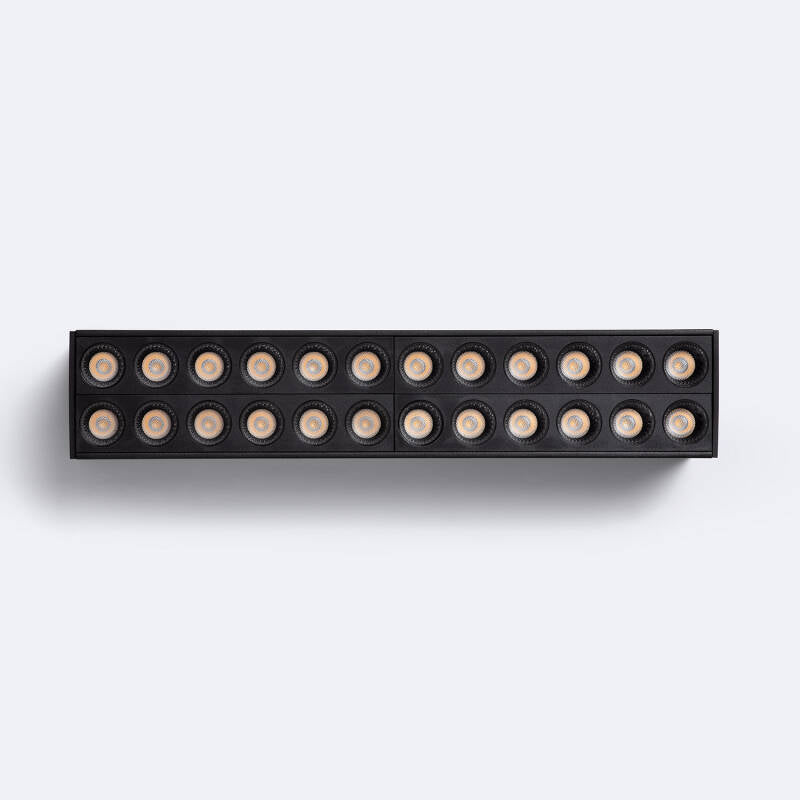 Foco Linear Ótico LED de Superfície 300mm 24W CRI90 UGR16