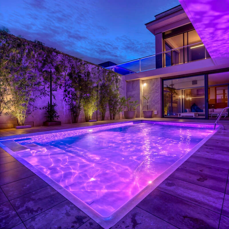 Foco LED RGB Submersível para Piscina, 12 V CA, IP68, Aço Inoxidável, 35 W, XtraPool