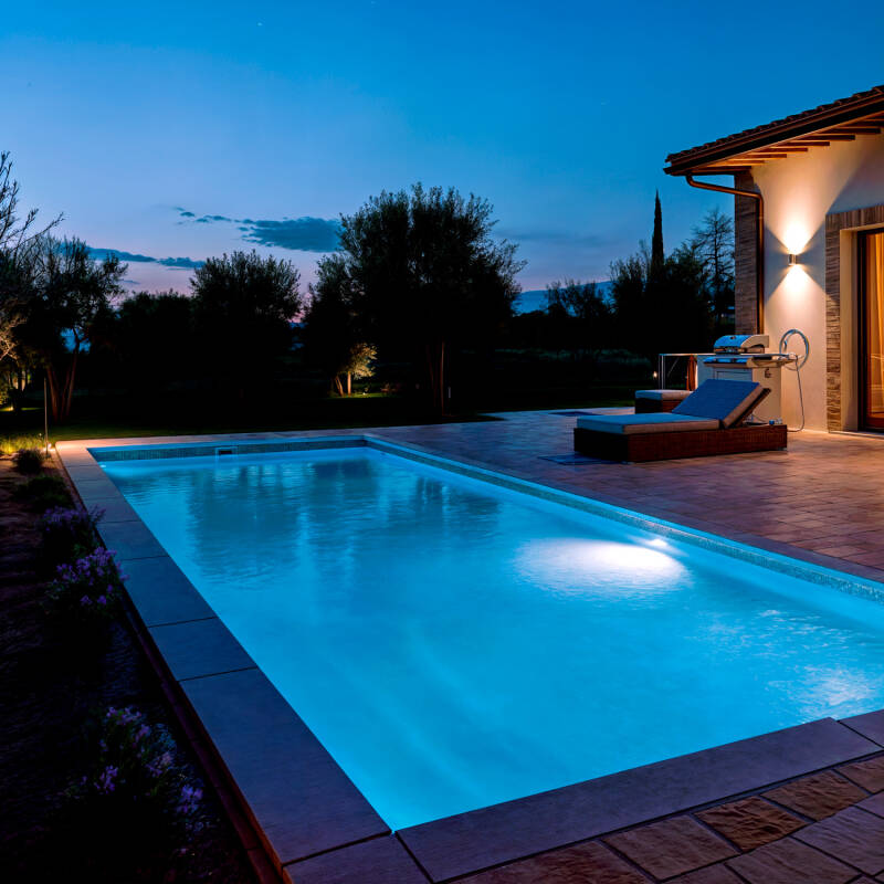 Foco LED RGB Submersível para Piscina, 12 V CA, IP68, 35 W, XtraPool