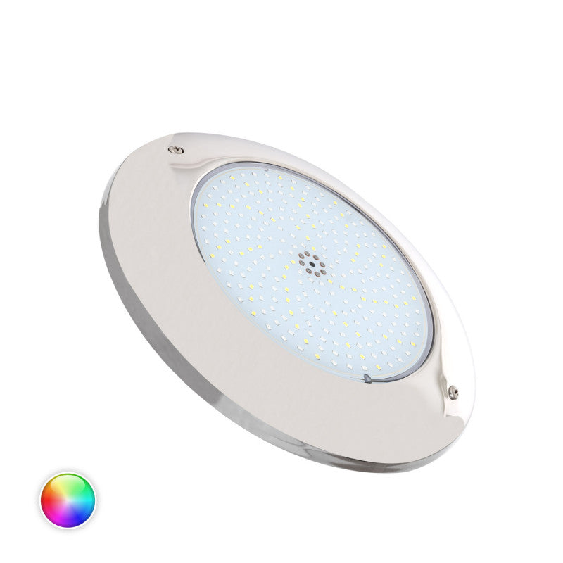 Foco LED RGBW Submersível para Piscina, 12 V CC, IP68, Aço Inoxidável, 20 W, XtraPool