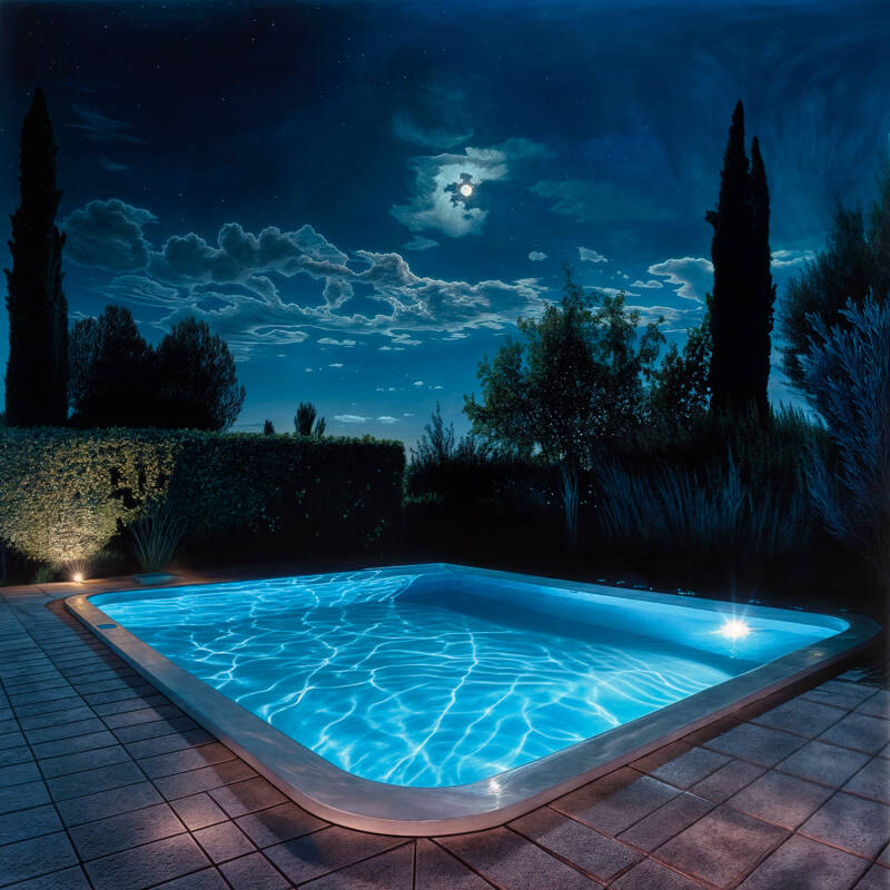 Foco LED Submersível para Piscina, 12 V CA/CC, Aço Inoxidável, IP68, 35 W, XtraPool