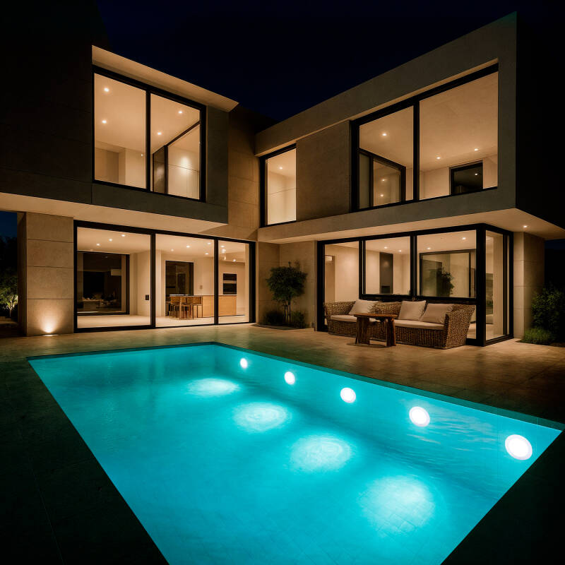 Foco LED Submersível para Piscina, 12 V CA/CC, IP68, 35 W, XtraPool
