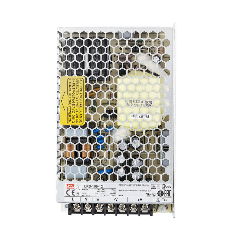 Fonte de Alimentação 12V DC 150W 12.5A MEAN WELL LRS-150