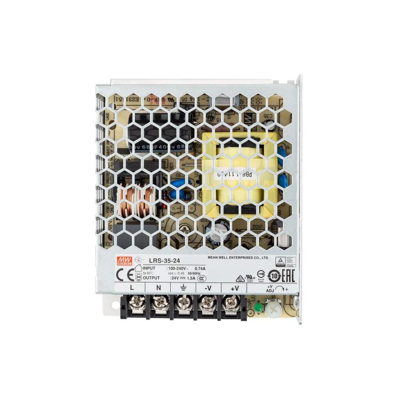 Fonte de Alimentação 24V DC 35W 1.5A MEAN WELL LRS-35