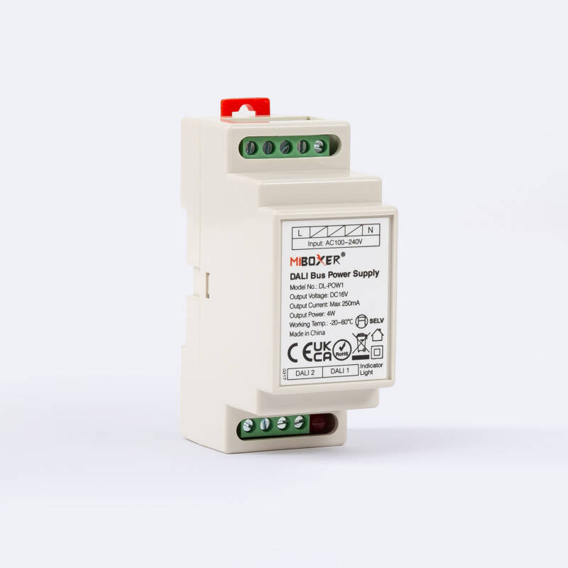 Fonte de alimentação BUS DALI 16V DC 250 mA MiBoxer DL-POW1