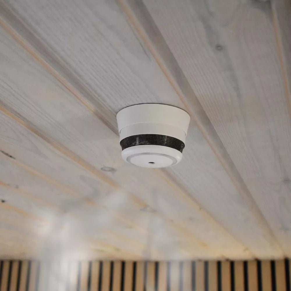 frient Intelligent Smoke Alarm – Optical smoke detector com thermometer and 85dB audible alarm, Zigbee (SMSZB-120)