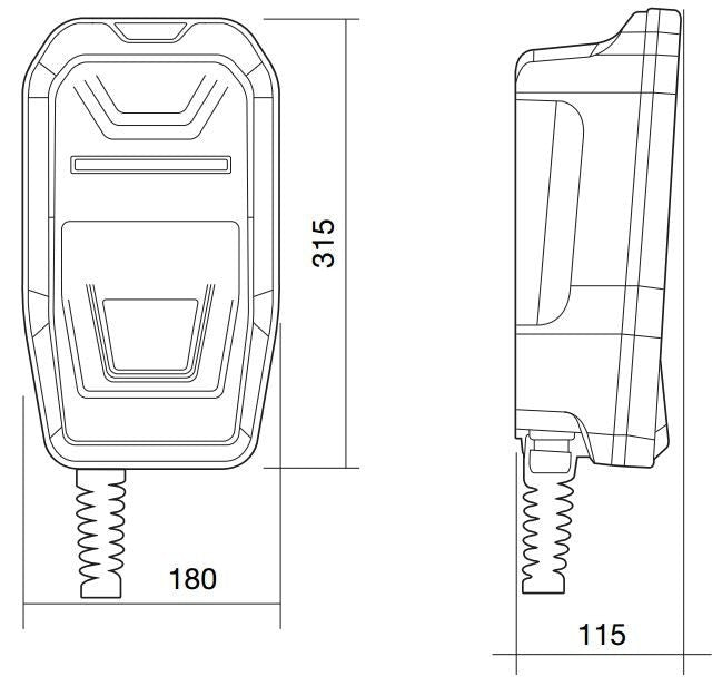 Carregador para carro elétrico (Wallbox) eHome c/ Cabo Tipo 2 230V-32A 7,4Kw