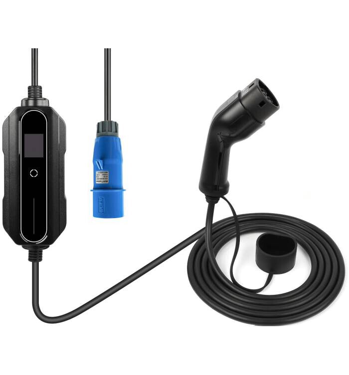 Carregador Portátil 230V 6A-32A 7.4KW Tipo2 Monofásico - EVSE