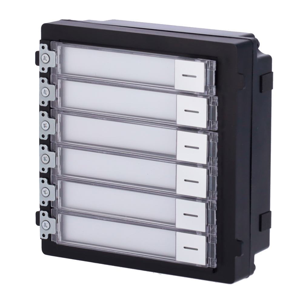 Hikvision Multi Button Module Hikvision Módulo 6 Botões C/ LED IP65 – Costa&Paiva