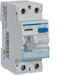 Interruptor Diferencial 2P 63A 300mA CFC263P Hager