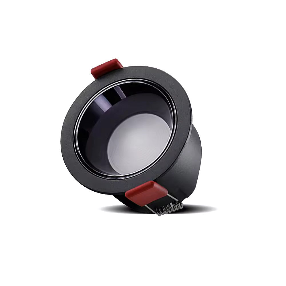 Gledopto GL-D-001P Zigbee Pro (Zigbee 3.0 + RF receiver) smart encastrável LED downlight (450 lumens. IP33), com preto frame