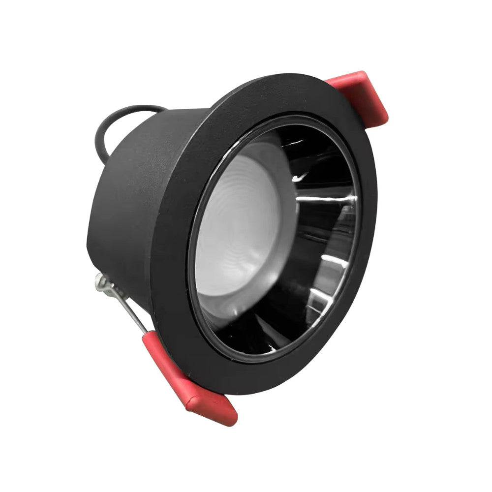 Gledopto GL-D-001P Zigbee Pro (Zigbee 3.0 + RF receiver) smart encastrável LED downlight (450 lumens. IP33), com preto frame