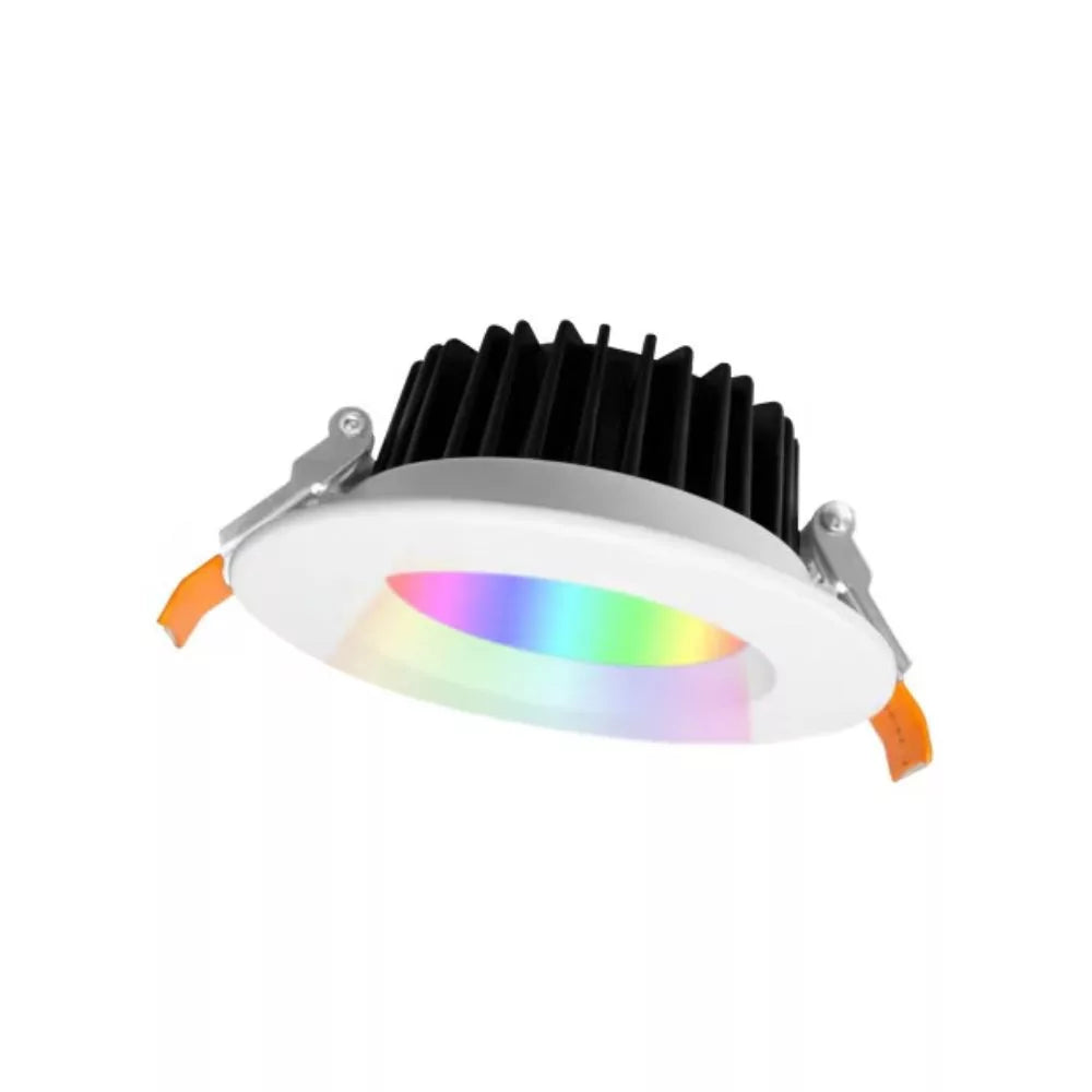 Gledopto GL-D-005P Zigbee Pro (Zigbee 3.0 + RF receiver) smart encastrável LED downlight (1050 lumens. IP20), com branco frame