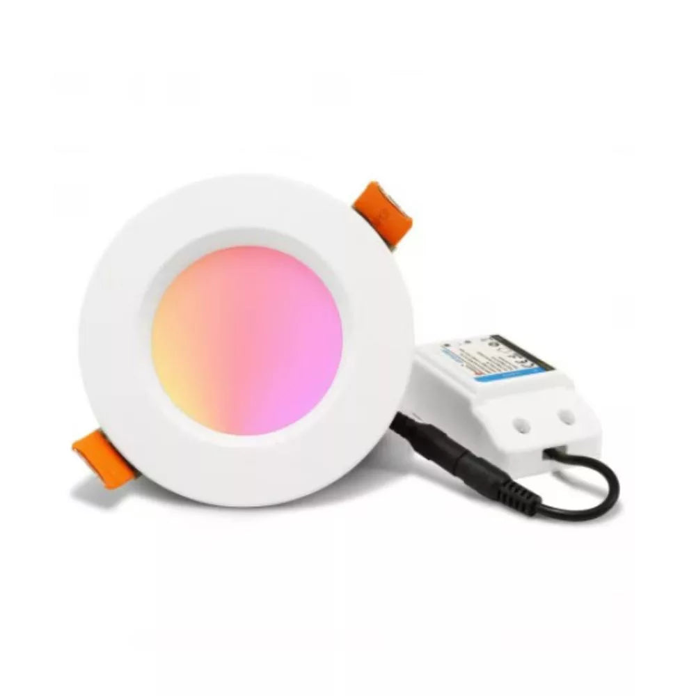 Gledopto GL-D-005P Zigbee Pro (Zigbee 3.0 + RF receiver) smart encastrável LED downlight (1050 lumens. IP20), com branco frame