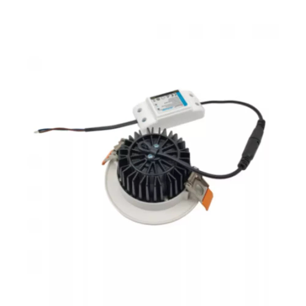 Gledopto GL-D-005P Zigbee Pro (Zigbee 3.0 + RF receiver) smart encastrável LED downlight (1050 lumens. IP20), com branco frame