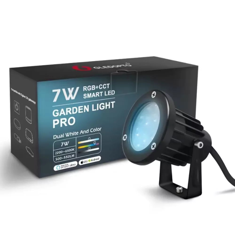 Gledopto GL-G-003P Zigbee Pro (Zigbee 3.0 + RF receiver) exterior garden spot light RGB+CCT 24V