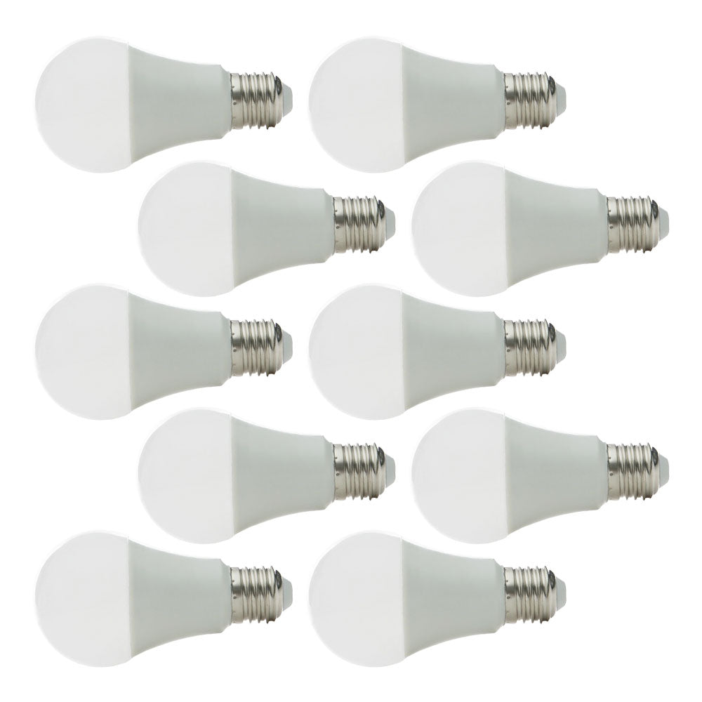 Pack de 10 Lâmpadas LED Esféricas Alumínio/PC E27 7W 630Lm 40.000H