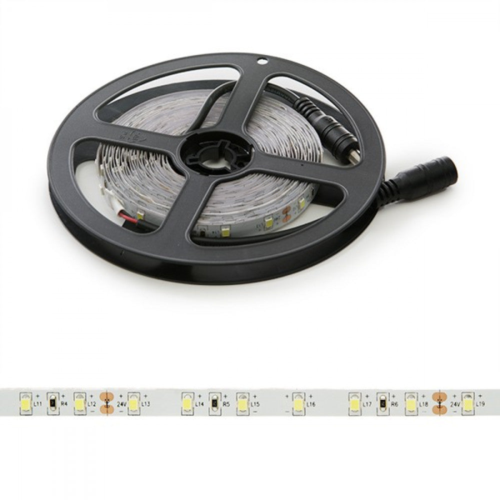 Faixa de 300 LEDs 40W 4.000Lm CRI85 6000ºK SMD2835 24VDC IP20 x5M 40.000H-Branco Frio