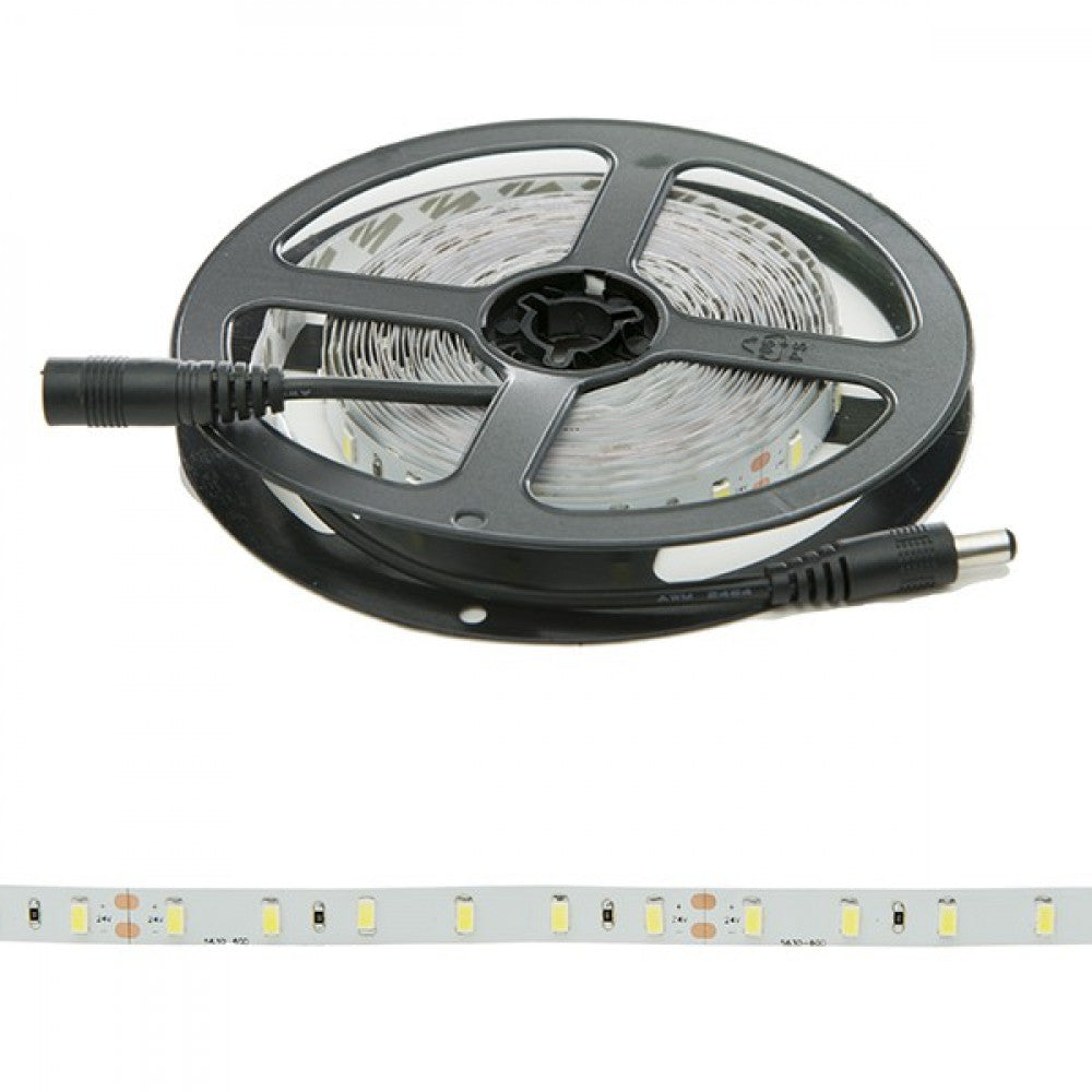 Faixa de 300 LEDs 40W 4.000Lm CRI85 6000ºK SMD2835 24VDC IP20 x5M 40.000H-Branco Frio