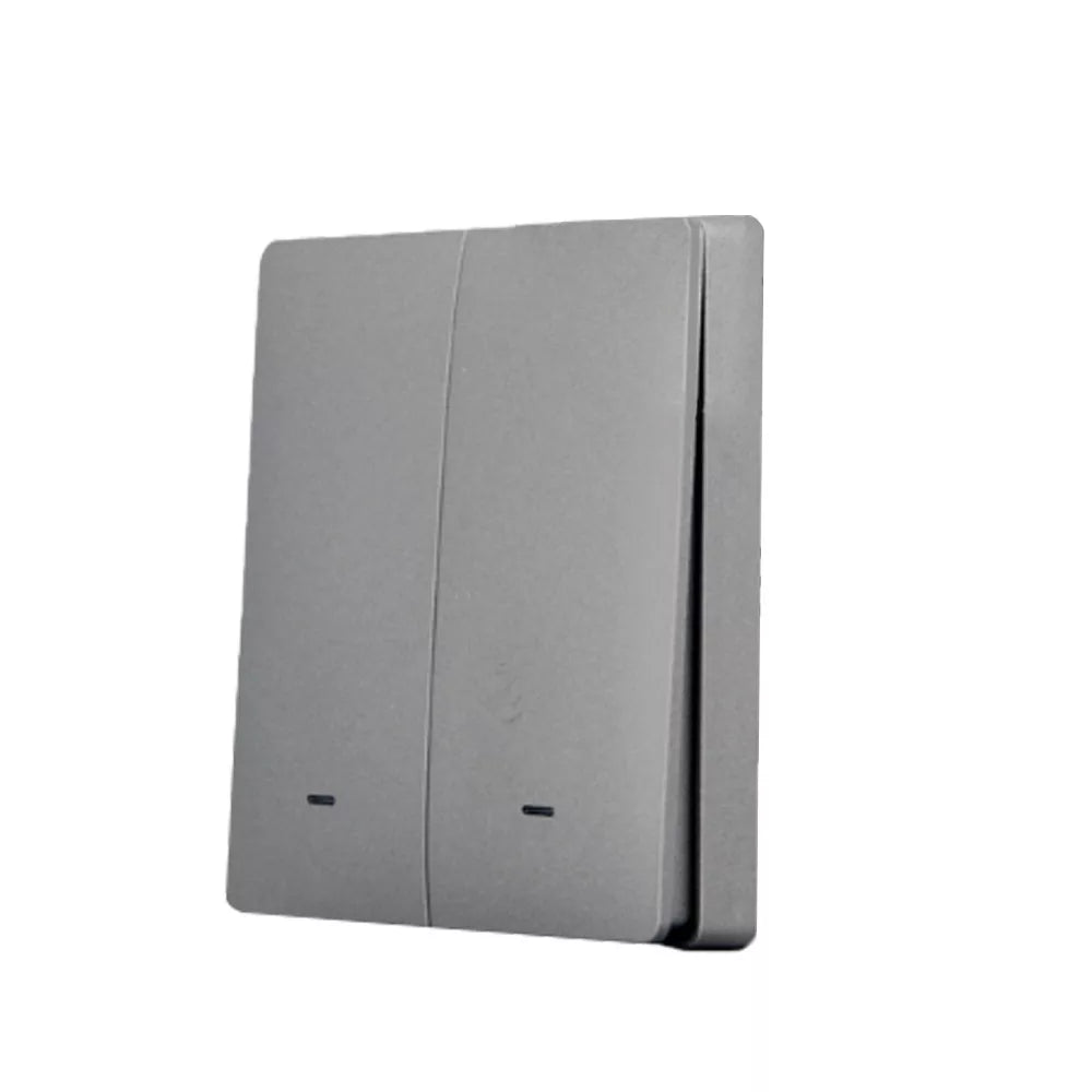 SmartWise BEREM2 Bluetooth (eWeLink-Remote) wireless switch com 2 button, grey push button front painel
