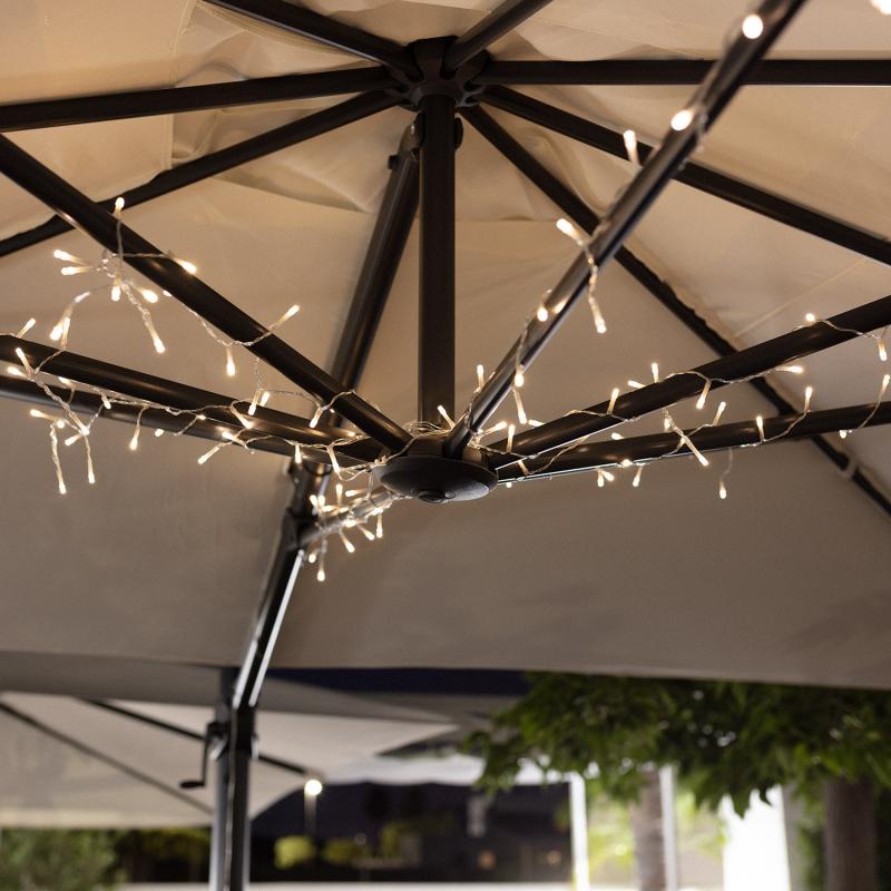Grinalda LED à Pilhas para Guarda-Sol 1m