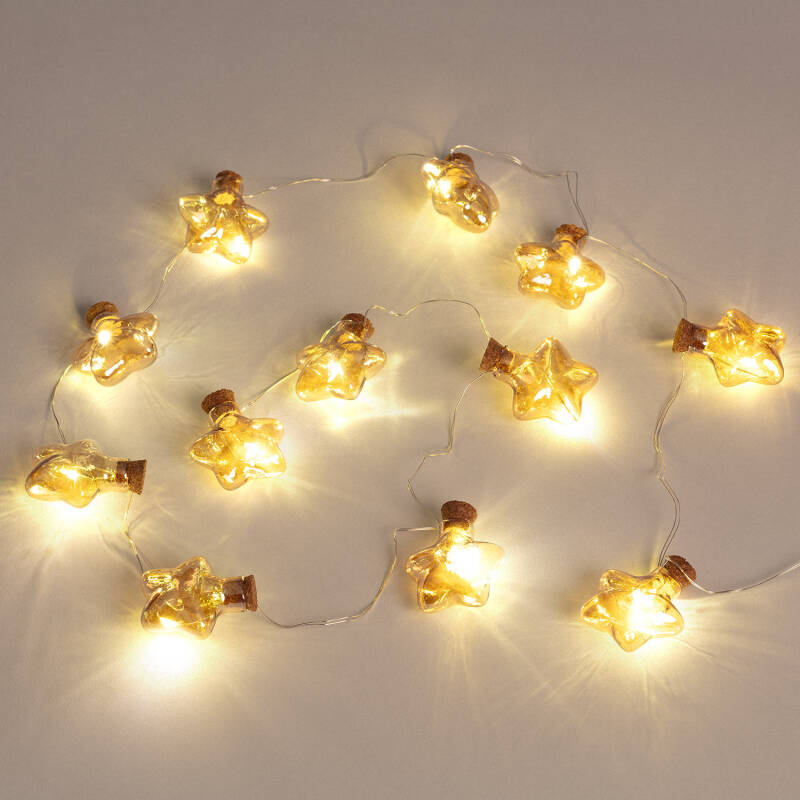 Grinalda LED Estrelas com Bateria Heryt
