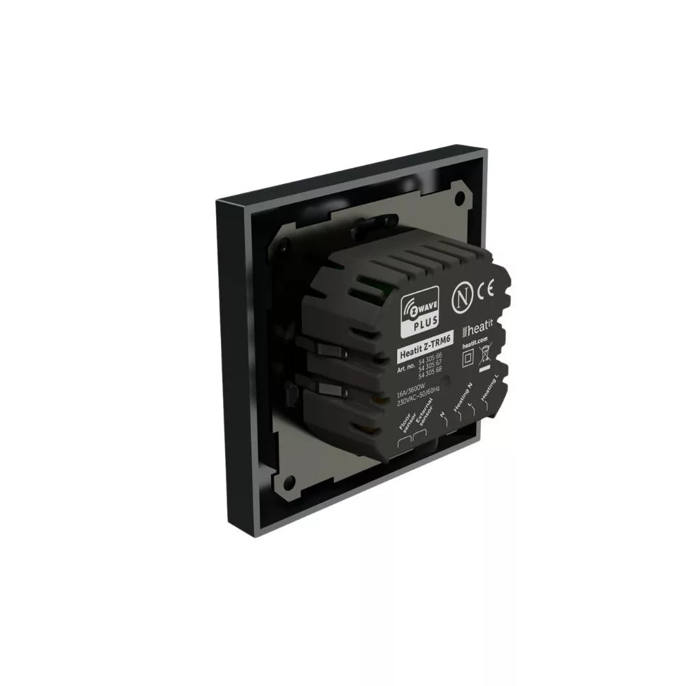 HeatIt Z-TRM6 Thermostat Z-Wave 800 series (matt preto)