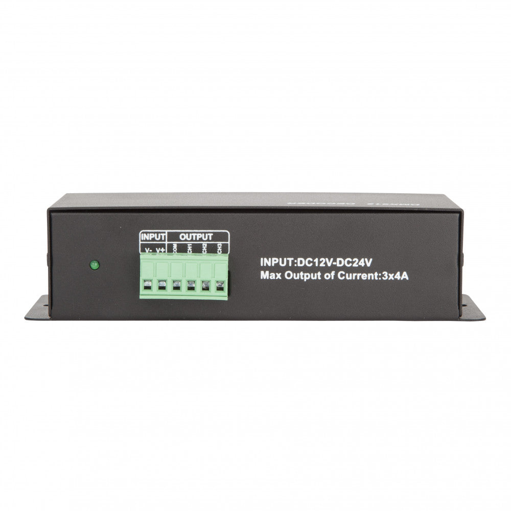 Controlador Dmx512 Rgb 12/24Vdc 3 Canais 8A ► 288/576W