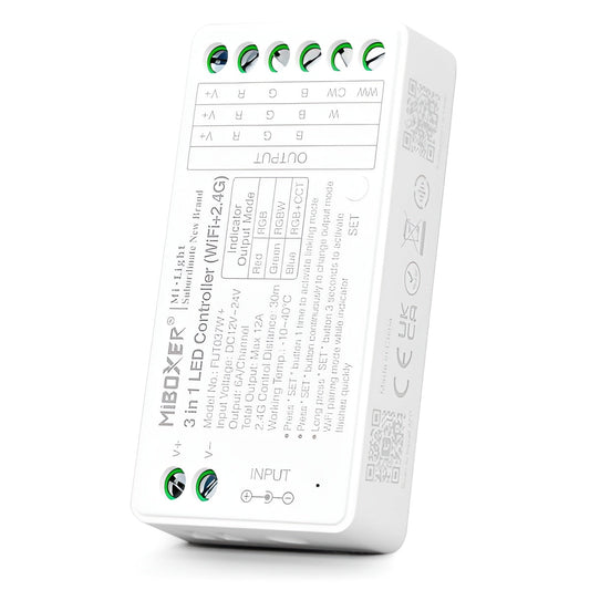 Controlador LED 3 em 1 Wifi/2,4 GHz