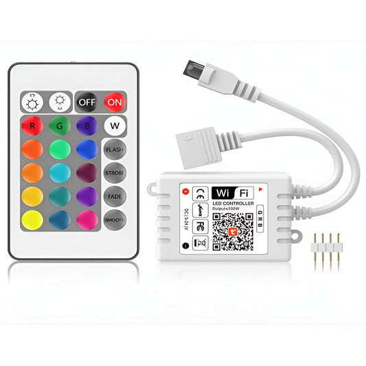 Controlador LED Tuya RGB WIFI 2.4G 24 teclas