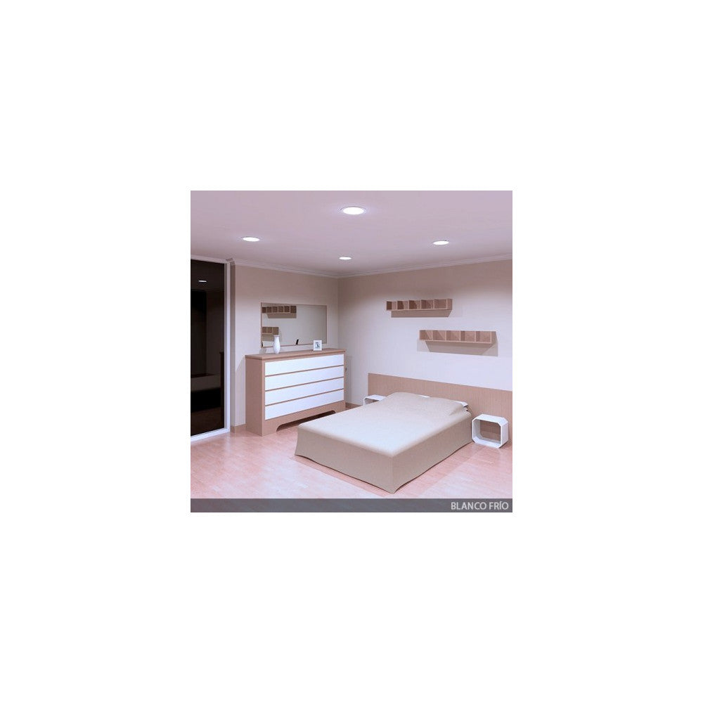 Pacote de 5 Painéis LED 20W 2000Lm 6000ºK Circular 40.000H