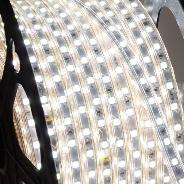 Faixa de 60 LEDs/M 480W 24.000Lm 6000ºK SMD3528 220VAC IP65 x100M 40.000H