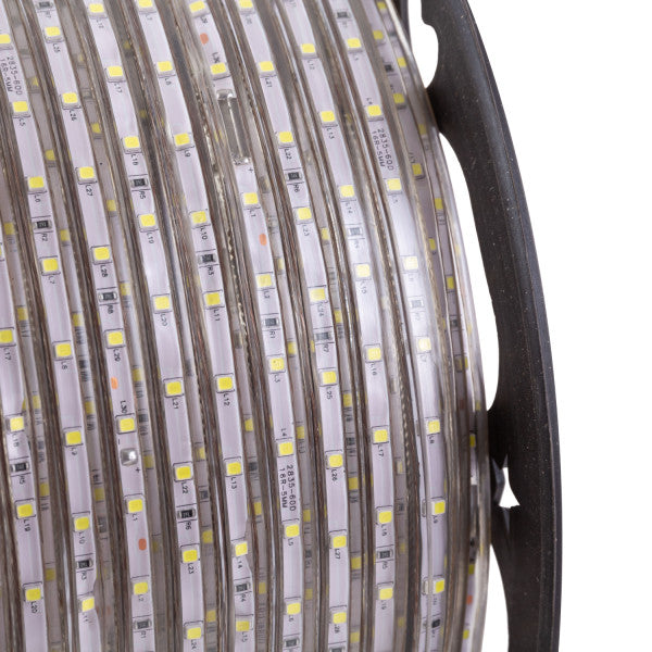 Faixa de 60 LEDs/M 480W 24.000Lm 6000ºK SMD3528 220VAC IP65 x100M 40.000H