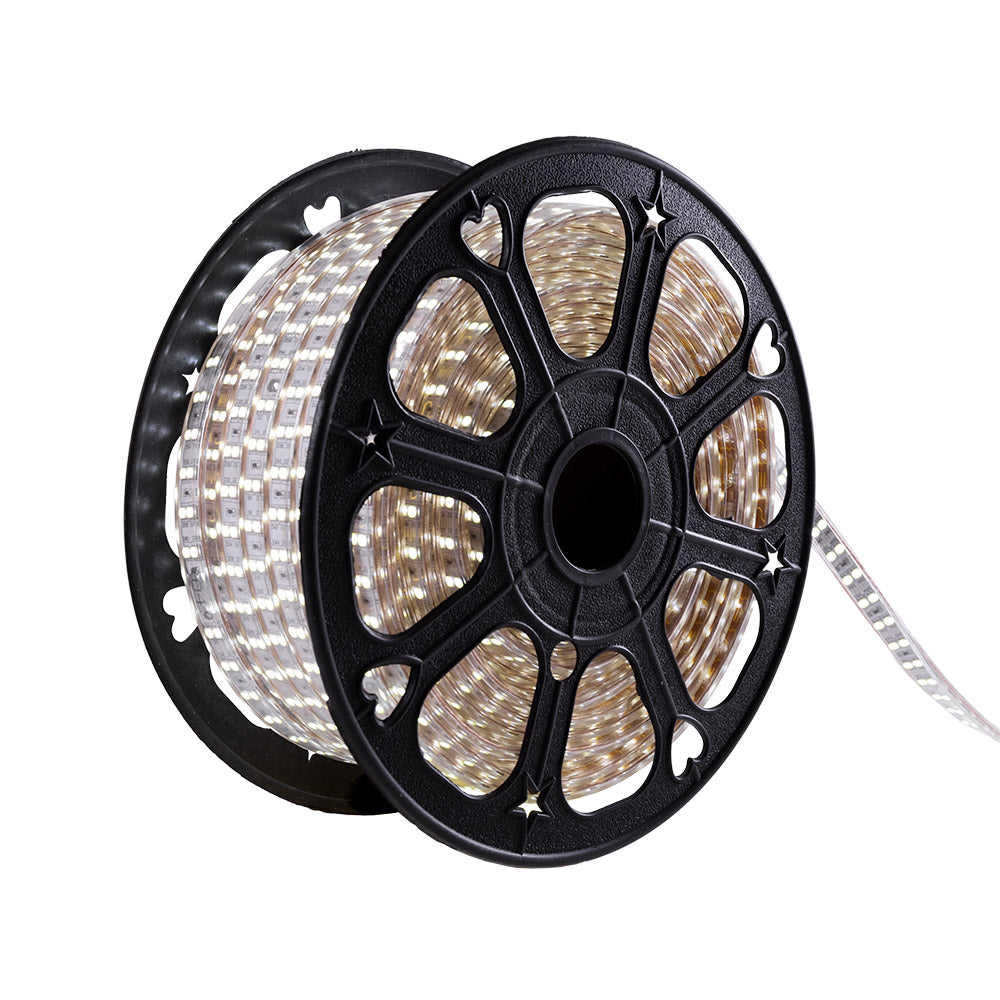 Tira Led de 120 LEDs/M 500W 1.000Lm 6000ºK SMD5050 220VAC IP65 x50M 40.000H