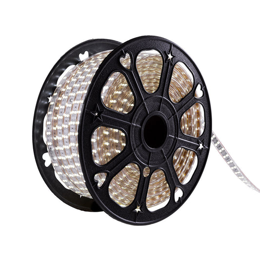 Tira Led de 120 LEDs/M 500W 1.000Lm 6000ºK SMD5050 220VAC IP65 x50M 40.000H