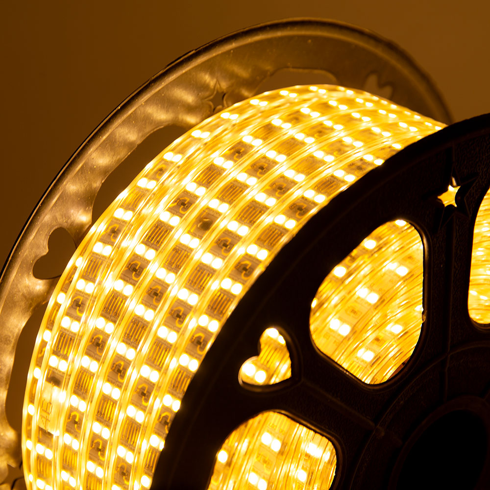 Tira Led de 120 LEDs/M 500W 1.000Lm 6000ºK SMD5050 220VAC IP65 x50M 40.000H