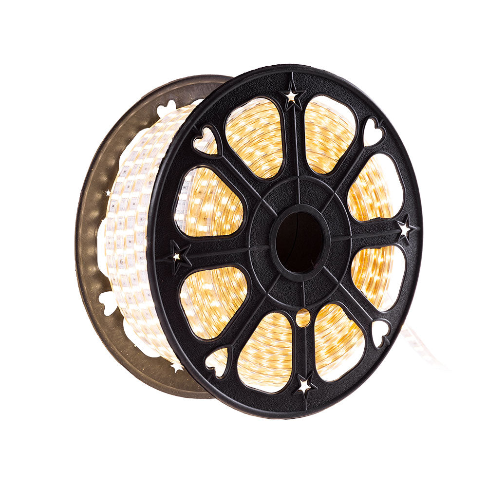 Tira Led de 120 LEDs/M 500W 1.000Lm 6000ºK SMD5050 220VAC IP65 x50M 40.000H
