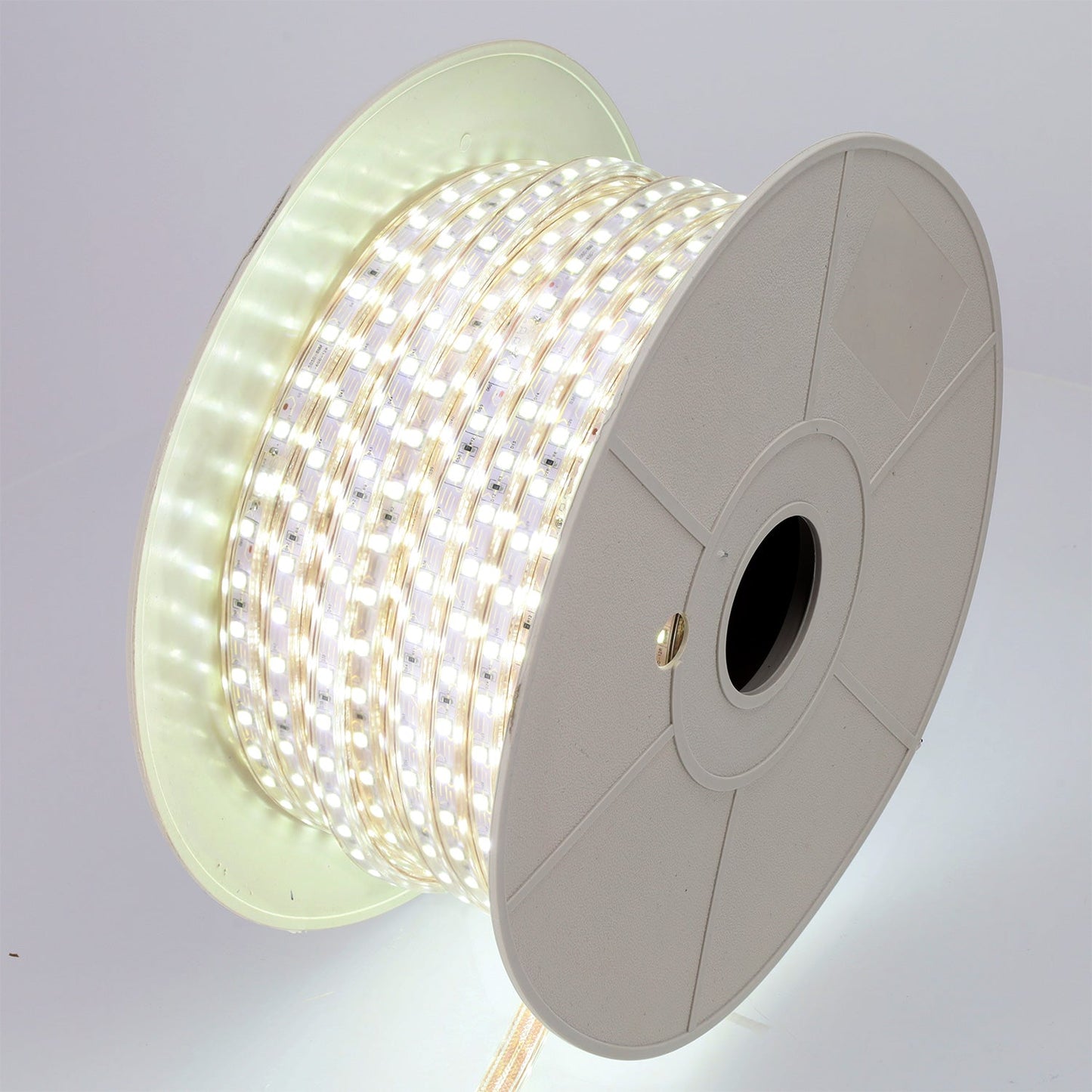 Tira de 60 LEDs/M 500W 42.000Lm 6000ºK SMD5050 220VAC IP65 x50M 40.000H
