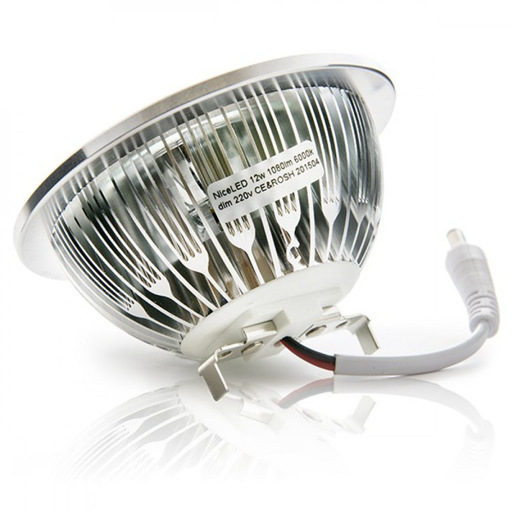 Lâmpada LED AR111 12W 1.000Lm 6000ºK Driver Externo Regulável 40.000H