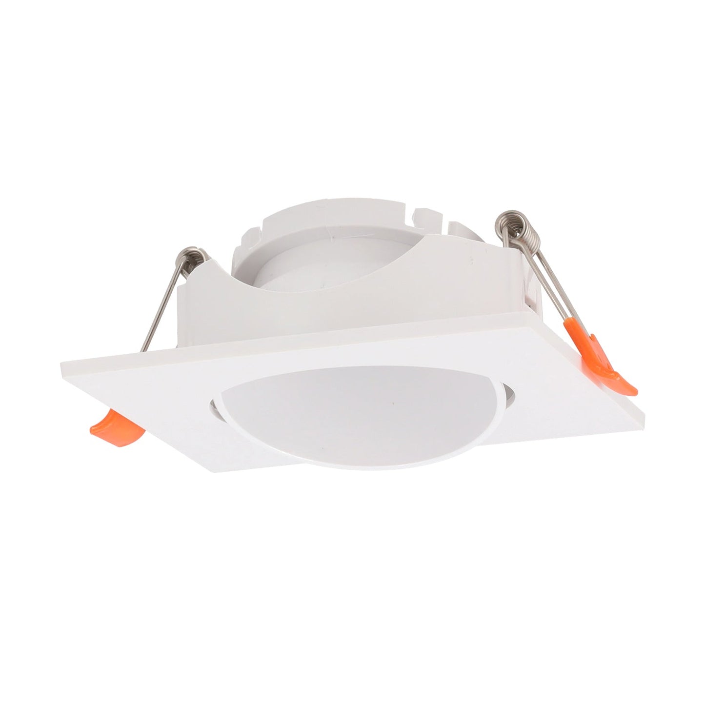 Anel Downlight Inclinável Quadrado Branco83/83Mm