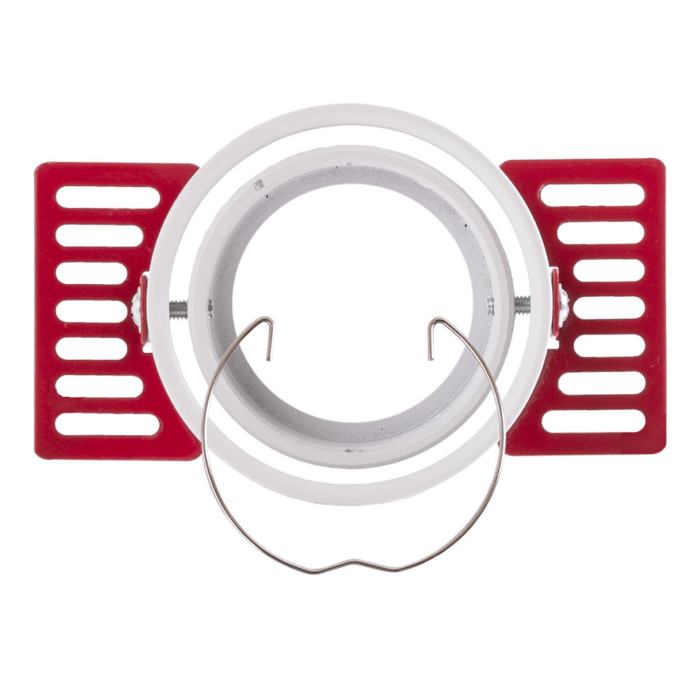 Anel Downlight Circular Alumínio Branco Inclinável Ø75mm