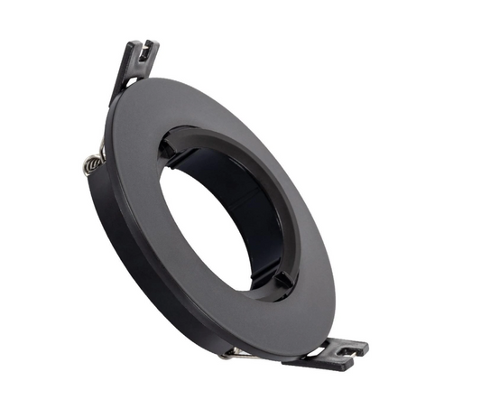 Downlight Anel Spotlight 1xGU10 Policarbonato Circular Preto