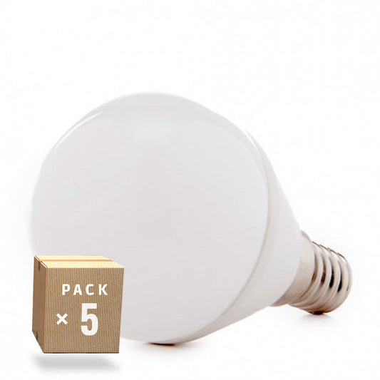 Pack 5 Lâmpadas LED E14 7W 500Lm 6000ºK 40.000H