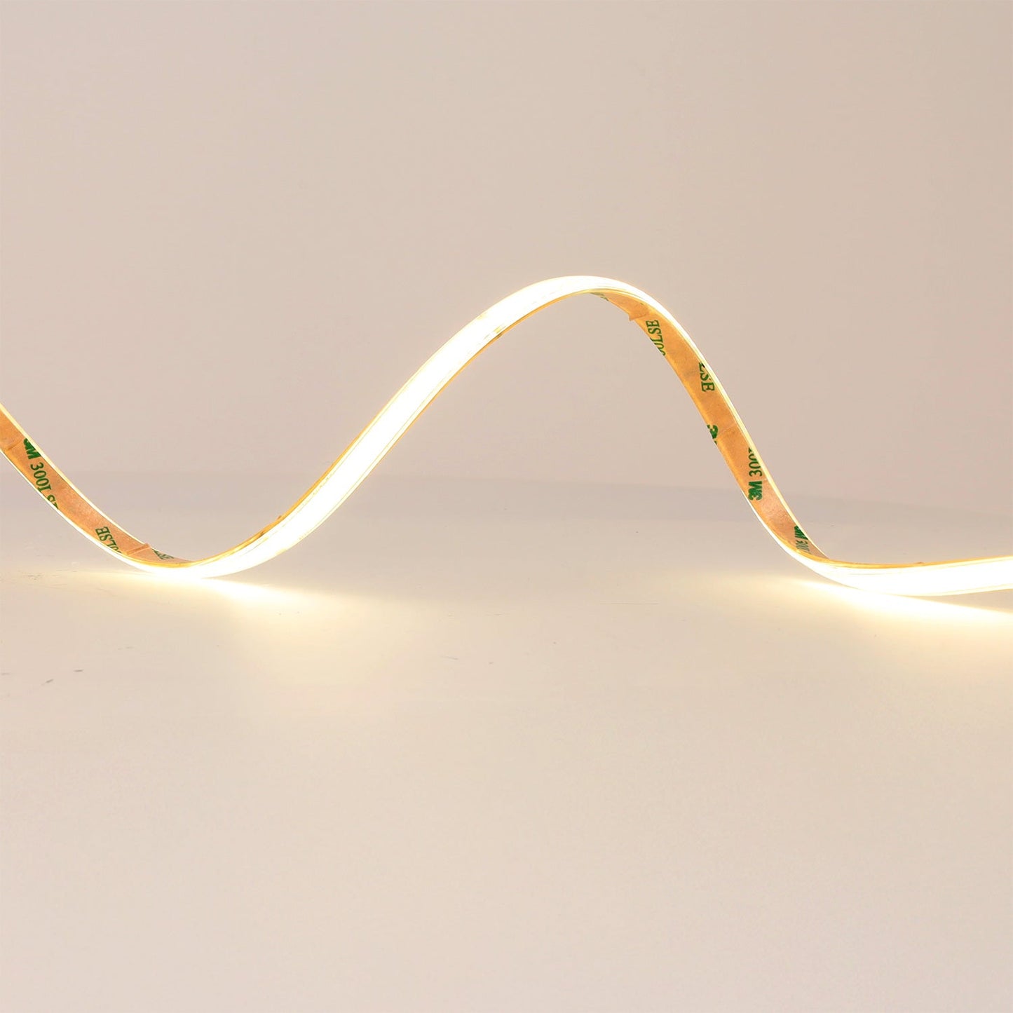 Tira Led COB Auto-retificada 220VAC 10W/m IP65 - 50 Metros 3M Fita Branco Quente 3000K