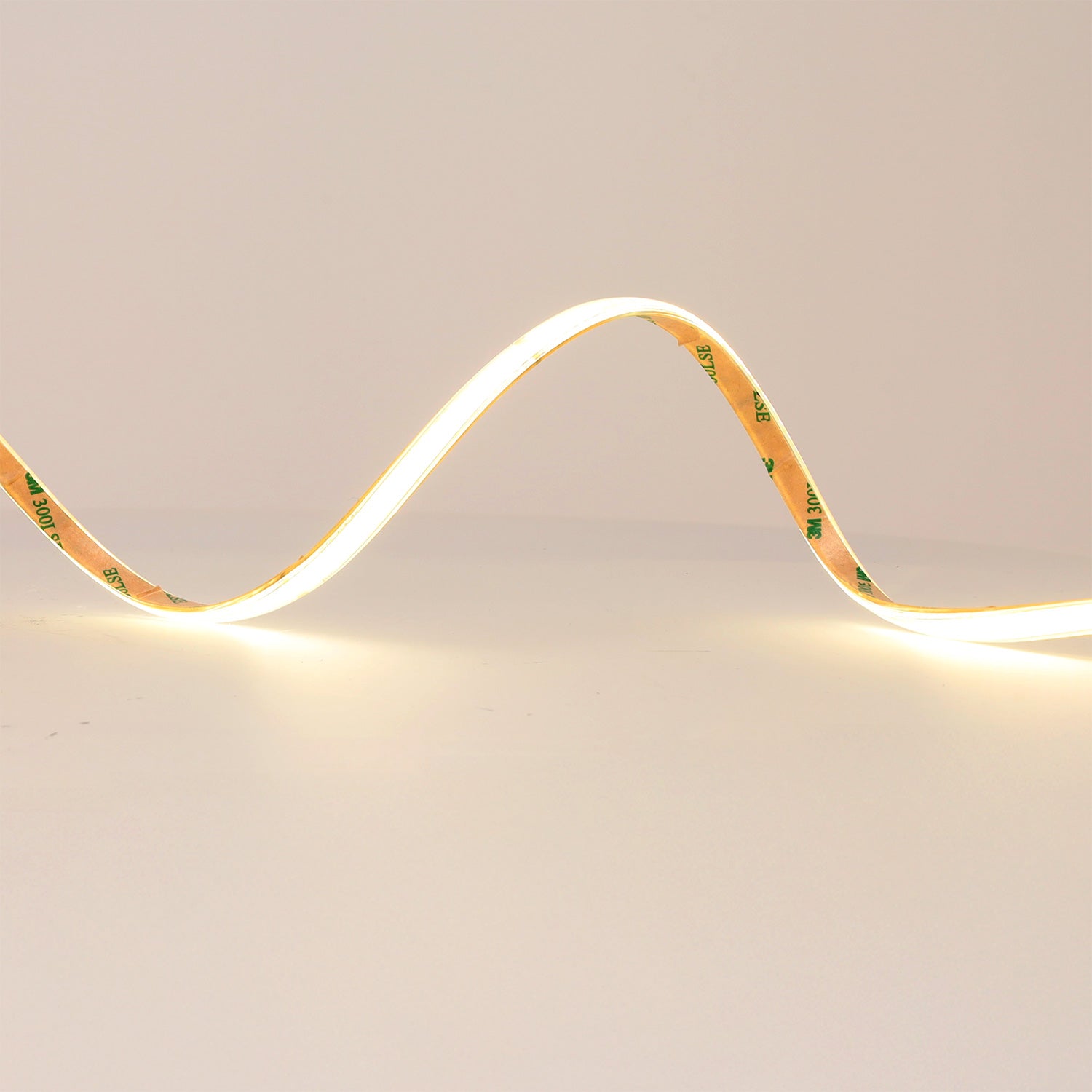 Tira Led COB Auto-retificada 220VAC 10W/m IP65 - 50 Metros 3M Fita Branco Quente 3000K