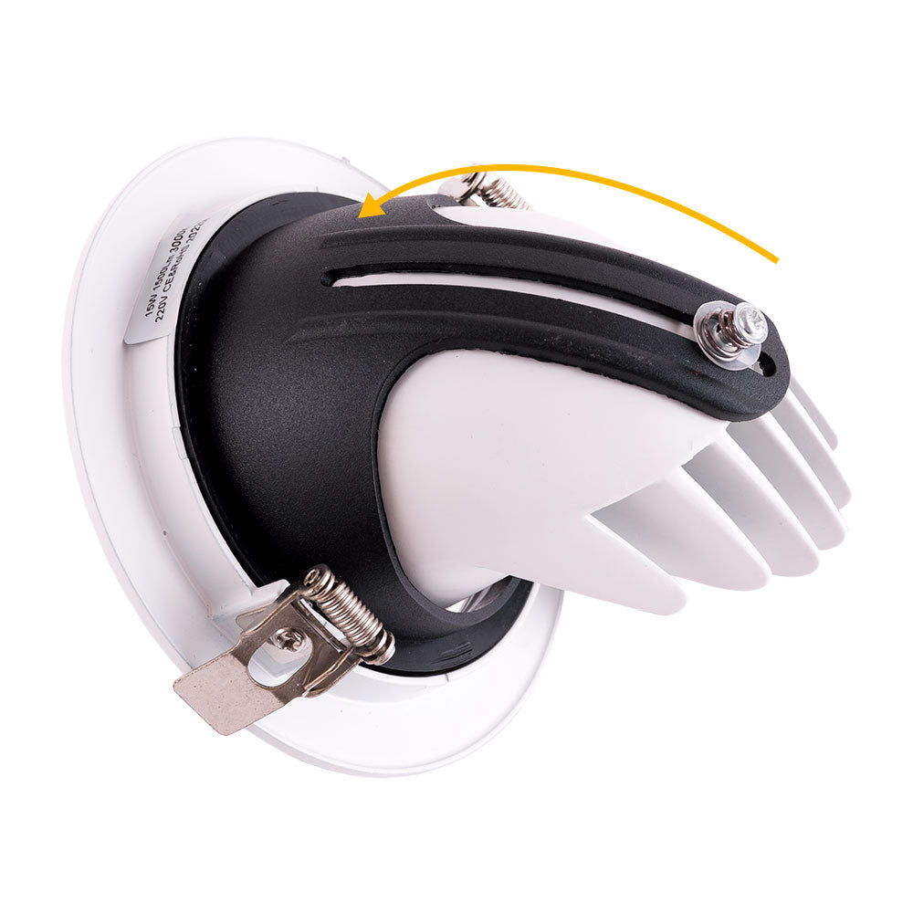 Foco Downlight LED 15W 2550Lm 4000ºK Circular Ajustável 40.000H