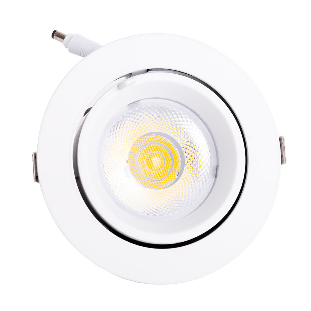 Foco Downlight LED 30W 4500Lm 4000ºK Circular Ajustável 40.000H