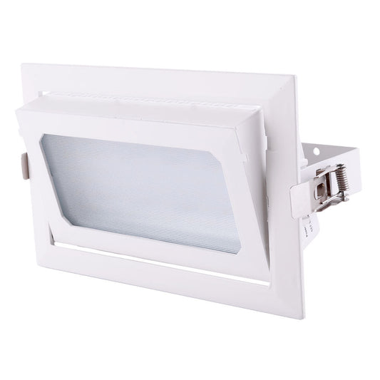 Foco Downlight LED 30W 5000Lm 4000ºK Retangular Ajustável 40.000H