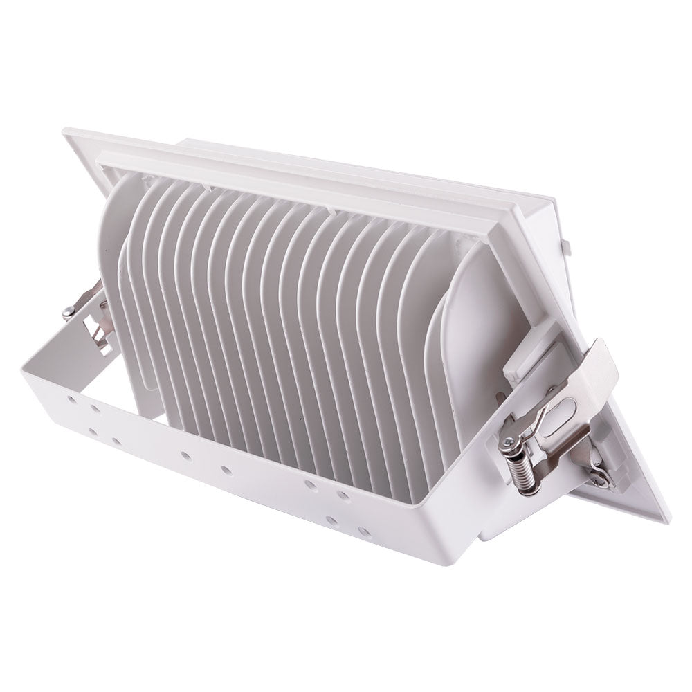 Foco Downlight LED 30W 5000Lm 4000ºK Retangular Ajustável 40.000H