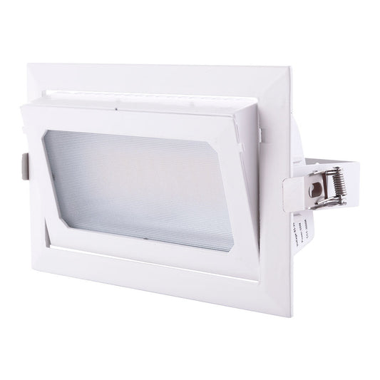 Foco Downlight LED 50W 8000Lm 4000ºK Retangular Ajustável 40.000H
